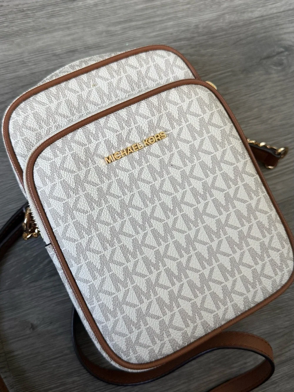 Michael Kors Crossbody Purse with Gold Hardware